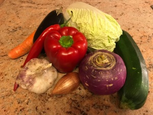some ingredients of couscous with vegetables © cadwu